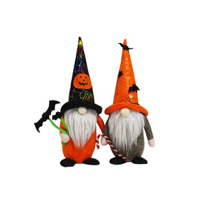 Muñeco de Halloween sin máscara con bastón de murciélago, figura de pie, estilo clásico, impresión digital para decoración de Halloween - Product Image 5