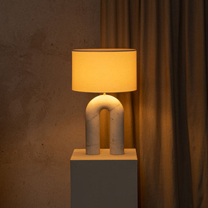 Nordic French Style <b>Table</b> <b>Lamp</b> E27 LED 220V Marble <b>Base</b> For Living Room Bedroom - Product Image 3