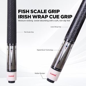 Taco de billar profesional CUPPA con eje de arce canadiense, agarre Irish Twine, punta de 12.5mm, 19oz-21oz para clubes de billar - Product Image 5