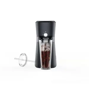Cafetera con goteo de hielo, máquina de café helada con una sola taza, 10 OZ