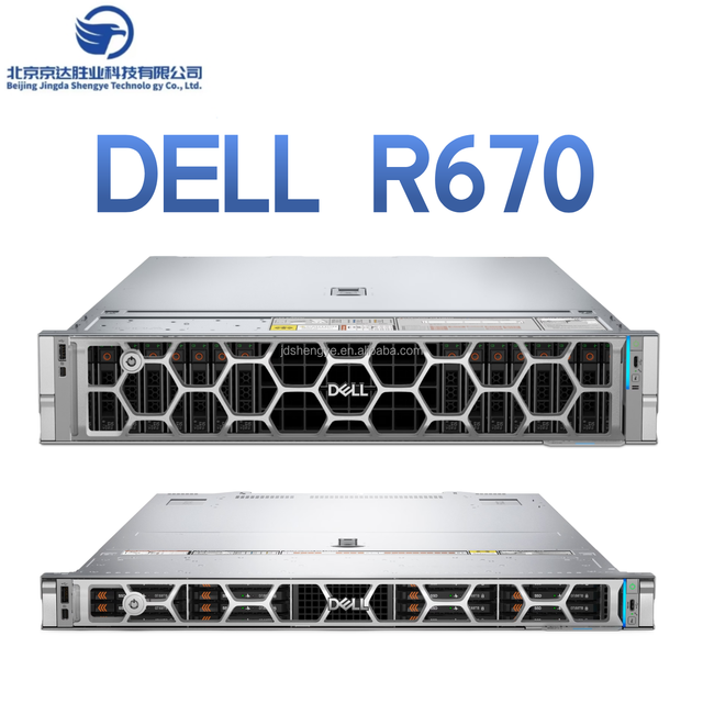 Good Price New PowerEdge R670 R770 R7725 R6725 1U Rack Server with Intel Xeon 2.5GHz Processor SSD 64GB RAM in Stock