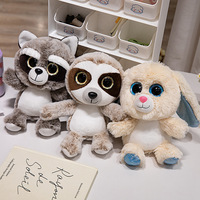 Boneka Beruang Lucu Desain Kustom Grosir OEM dengan Isian Kapas PP, Warna & Ukuran Kustom, Mata Besar, Pereda Stres