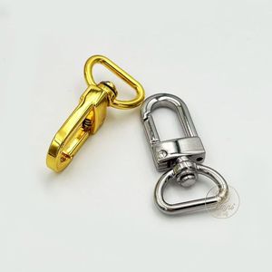 Klip Lobster Logam Berlapis Nikel dengan Pengait Anjing, Mata Putar, dan Loop <span class=keywords><strong>Snap</strong></span> untuk Aksesori Gantungan Kunci & Tas - Product Image 3