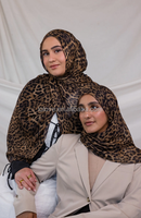 Écharpe Hijab en Voile de Viscose et Rayonne de Haute Qualité Logo Personnalisé Imprimé Floral Léopard Plissé Long Châle Ethnique Modal Musulman Excellent
