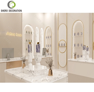 New <b>Perfume</b> Shop Decoration <b>Ideas</b> Customized High Grade Wooden Wall <b>Perfume</b> Display <b>Cabinet</b> For <b>Perfume</b> Showcase - Product Image 6