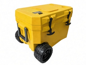 <span class=keywords><strong>Nevera</strong></span> Portátil con Ruedas de 40L, Ligera y Resistente, Rotomoldeada, Moderna, Aislada, con Altavoz Bluetooth y <span class=keywords><strong>Mesa</strong></span> Enfriadora - Product Image 1