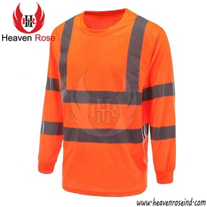Heaven Rose Industries Best Hi-Vis Long Sleeve <b>Shirt</b> High Quality Reflective Safety Clothing for Adults - Product Image 5
