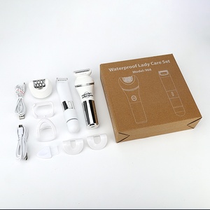 IRUIBEAUTY Venta al por mayor <span class=keywords><strong>5</strong></span> en 1 Lady Shaver Kit de aseo de doble cabeza con IPX7 recortador de vello corporal lavable y depiladora de pies - Product Image 5