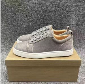 <span class=keywords><strong>Scarpe</strong></span> <span class=keywords><strong>di</strong></span> <span class=keywords><strong>Lusso</strong></span> <span class=keywords><strong>di</strong></span> Alta Qualità, Sneakers in Pelle Nera Traspirante con Suola Rossa, Antiscivolo, Stile Retrò Casual per Uomo e <span class=keywords><strong>Donna</strong></span> - Product Image 3