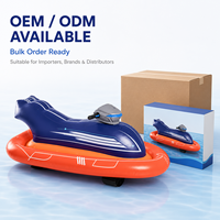 Bateau gonflable motorisé pour enfants 12V avec commande par bouton-poussoir, personnalisable OEM