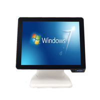 Système POS 15 pouces 1024x768 Windows 10/11 Processeur Intel Core Écran tactile capacitif 10 points SSD 256 Go pour la vente au détail