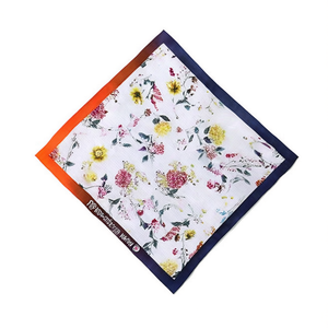Foulard Quadrato Piccolo 70x70cm con Motivo Floreale Nascosto per Donna, Accessorio di Moda - Product Image 2