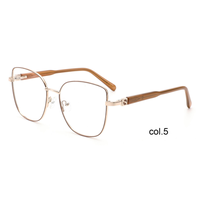 Gafas de Lectura Unisex YJ703 con Marco Metálico Cuadrado de Aro Completo - Diseño Ligero y Moderno para Adultos