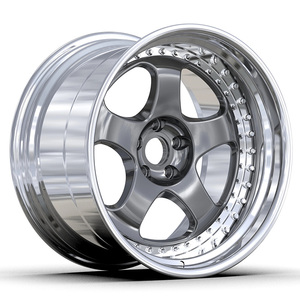 Jantes de voiture de course 18 19 20 21 22 23 24 pouces 5 étoiles 5x112 Noir Blanc Jantes en alliage d'aluminium forgé à profil profond pour <span class=keywords><strong>Audi</strong></span> A8 BMW Benz - Product Image 4