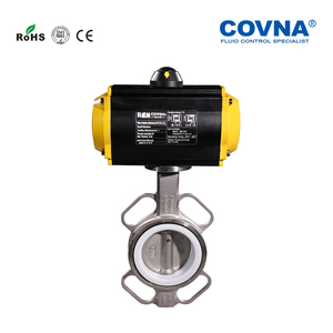 Válvula de Mariposa de Acero Inoxidable con Revestimiento de PTFE de 6 Pulgadas y 2 Pulgadas COVNA - Product Image 2