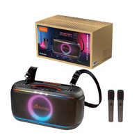 Haut-parleurs d'extérieur les plus vendus, lumières LED RGB, sangle d'épaule, 150W, 6,5 pouces, Bt5.0, EQ DSP, microphone sans fil UHF