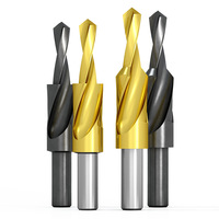 Broca escalonada de cobalto HSS BEILI M35 de 90 y 180 grados con nitruro de titanio para hierro fundido, cobre, aleación de aluminio, acero y acero para moldes
