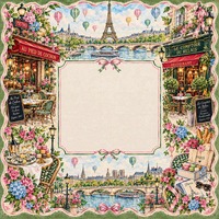 Tapis de Mahjong Paris Riverside Cafe Tour Eiffel, Tapis de Table pour Jeu de Mahjong Américain