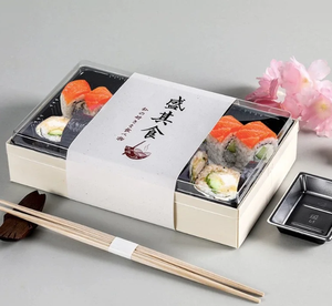 Caja <span class=keywords><strong>de</strong></span> <span class=keywords><strong>Sushi</strong></span> <span class=keywords><strong>Estilo</strong></span> Japonés Premium |   Contenedor Ecológico <span class=keywords><strong>de</strong></span> Madera para Llevar <span class=keywords><strong>Sushi</strong></span> Fresco - Product Image 1