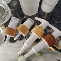 Serum Bambu dan Kayu, Botol Semprot Bambu Semua Termasuk Botol Pompa Losion dengan Tutup Tutup Tutup Bambu Ramah Lingkungan