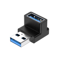 Adaptador OTG promocional de fábrica USB3.0 hembra tipo C USB codo en forma de U adaptador para portátil de teléfono móvil 10Gbps hecho de aluminio