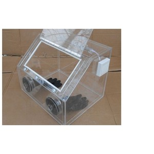 Caja de guantes de laboratorio PMMA sellada al vacío con gas inerte y puertos para guantes para trabajos estériles - Product Image 3