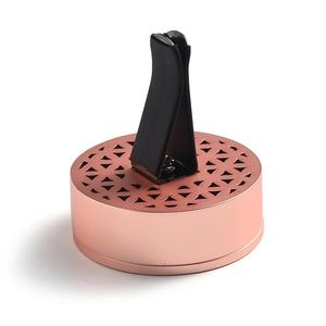 Diffuseur de parfum pour voiture en métal avec impression UV or rose classique, logo personnalisé - Product Image 4