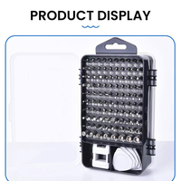 Kit d'outils de réparation multifonction 115-en-1 en acier au carbone pour téléphones portables et usage domestique – Manuels et robustes