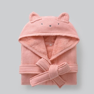 <span class=keywords><strong>Accappatoio</strong></span> con cappuccio per bambini in <span class=keywords><strong>cotone</strong></span> <span class=keywords><strong>spugna</strong></span> di <span class=keywords><strong>spugna</strong></span> per bambini e ragazza camicia da notte <span class=keywords><strong>accappatoio</strong></span> per bambini a maniche lunghe - Product Image 4