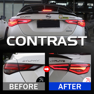 HCMOTIONZ - Luces Traseras para Automóviles, Estilo de Coche, 2019 2020 2021 2022, Luces Traseras LED DRL para <span class=keywords><strong>Nissan</strong></span> Sylphy Sentra <span class=keywords><strong>Pulsar</strong></span> - Product Image 2