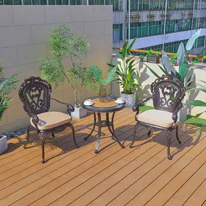 Competitive Outdoor furniture 2022 new design modern hot sale garden chair comfortable patio cast aluminum table and chairs