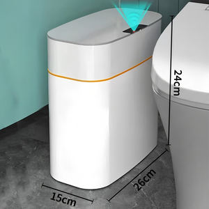 حركة بلاستيكية بيضاء آلية 13 لتر 16 لتر ذكية من البلاستيك للاستخدام المنزلي في المطبخ والحمام والمكتب المنزلي - Product Image 6