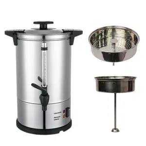 Guci kopi Stainless Steel dinding ganda/perkolator kopi