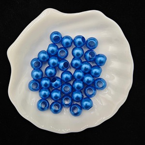 Grand trou traversant en vrac perles en plastique bricolage à la main tressé Bracelet faisant des perles connecteur résultats de bijoux sac fausse perle - Product Image 4