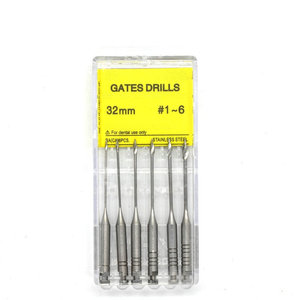 Forets dentaires Gates de 32 mm en acier inoxydable pour canaux radiculaires # 1-6 Pour traitement endodontique - Product Image 5