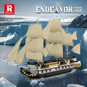 Reobrix Endeavour Sailing Ship 66048 Classic Model Collector Edition <b>Building</b> <b>Blocks</b> Toy 3555 Pcs 14 Years up - Product Image 5