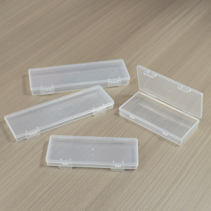 Battery Storage Box Rectangle High Transparency PP Plastic Covered Office Organizer Desktop Storage Box 12 16 Batteries AA AAA - Product Image 4