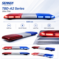 SENKEN Auto-Dachwarnleuchte Hochleistungs-Verkehrsnotfall-Lampe LED Linear-Lichtleiste mit Sirenen-Lautsprecher-Controller