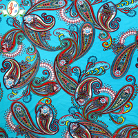 Tissu 80 % Nylon 20 % Spandex Polyamide Élasthanne, Tissu Élastique Imprimé Numérique Personnalisé Ankara pour Maillots de Bain