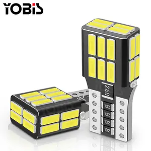 YOBIS vente chaude T10 4014 24SMD led Canbus sans erreur lumière tournante W5W coffre ampoule T10 194 Led