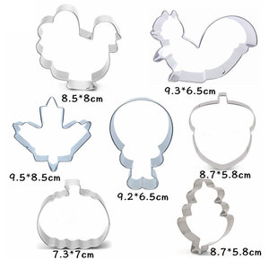 20 Năm Giá Rẻ Thổ Nhĩ Kỳ Sóc Ngô Maple Leaf Acorn Bí Ngô Biscuit Khuôn Mùa Thu <span class=keywords><strong>Cookie</strong></span> Cutter Cho Tự Làm Nướng Bánh Fondant Pastry - Product Image 1