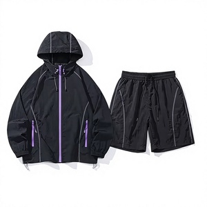 High Quality Unisex Black Hooded Lightweight Spring Casual Breathable Running <b>Jacket</b> <b>Waterproof</b> Reflective Windbreaker Sports - Product Image 1