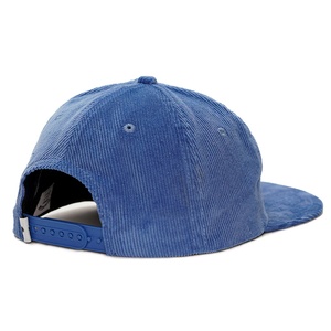 Casquettes Snapback en velours côtelé personnalisées, 5 panneaux, non structurées, avec étiquette tissée, logo brodé - Product Image 5
