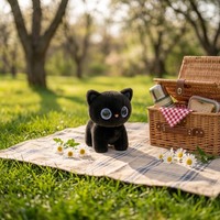 Intelligente KI-Sprechende Katze Plüschtier Interaktiver Emotionaler Feedback-Begleiter Roboter als Geschenk für Kinder
