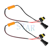 2 PCS H11 9006 9005 H1 H7 Resistor Dekoder Lampu Kabut Lampu Depan LED 50W 6ohm Resistor Beban Kabel Harness untuk Mobil