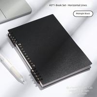 Carnet à spirales A5 personnalisable et minimaliste en PP, avec couverture détachable et prise en main confortable, papeterie pour étudiants