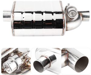 Chân không điều khiển xả Muffler đôi với điều khiển từ xa valvetronic Muffler với xả cutout van - Product Image 2