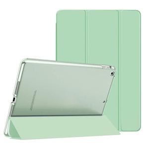 Funda para tableta iPad de 10.2 pulgadas, plegable en tres partes, semitransparente, de PC mate, con cobertura total y a prueba de golpes. - Product Image 5