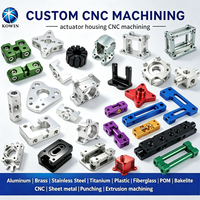 Boîtier de vérin de commande en aluminium usiné CNC sur mesure, coque de protection pneumatique pour pièces de machines industrielles automatisées