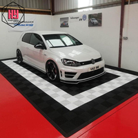 Carreaux de sol de garage à emboîtement antidérapants en plastique Tapis de drainage pour boîte d'emballage personnalisée de sous-sol